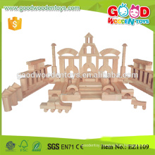 Zhejiang 200pcs handmade wooden toy Building Blocks for kids